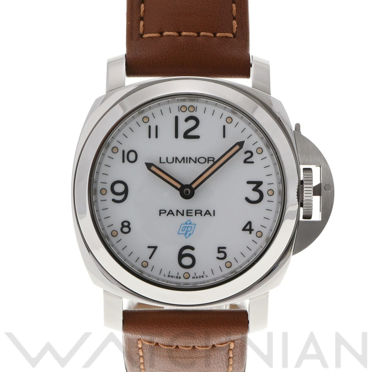 ルミノール ベース ロゴ 3デイズ PAM00775 U番(2018年製造) ホワイト パネライ PANERAI メンズ 【中古】