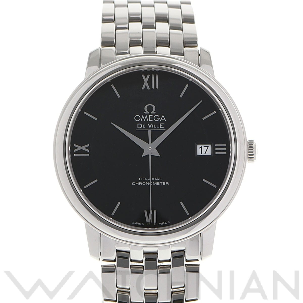 オメガ / OMEGA デ・ヴィル プレステージ コーアクシャル 424.10.37.20.01.001 ブラック メンズ 時計 【中古】【wristwatch】