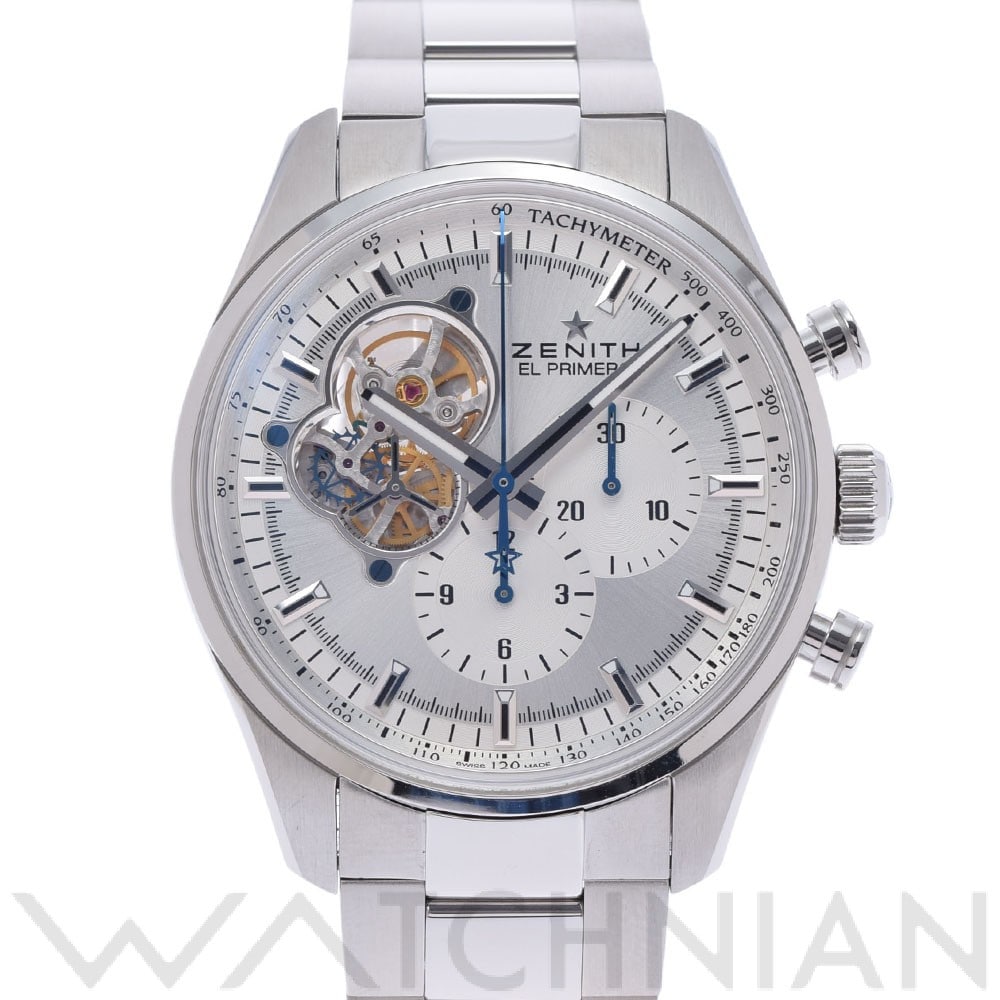 ゼニス / ZENITH クロノマスター エル・プリメロ オープン 03.2040.4061/01.C494 シルバー メンズ 時計 【中古】【wristwatch】