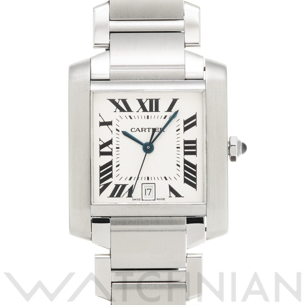 カルティエ / CARTIER タンク フランセーズ LM W51002Q3 シルバー メンズ 時計 【中古】【wristwatch】