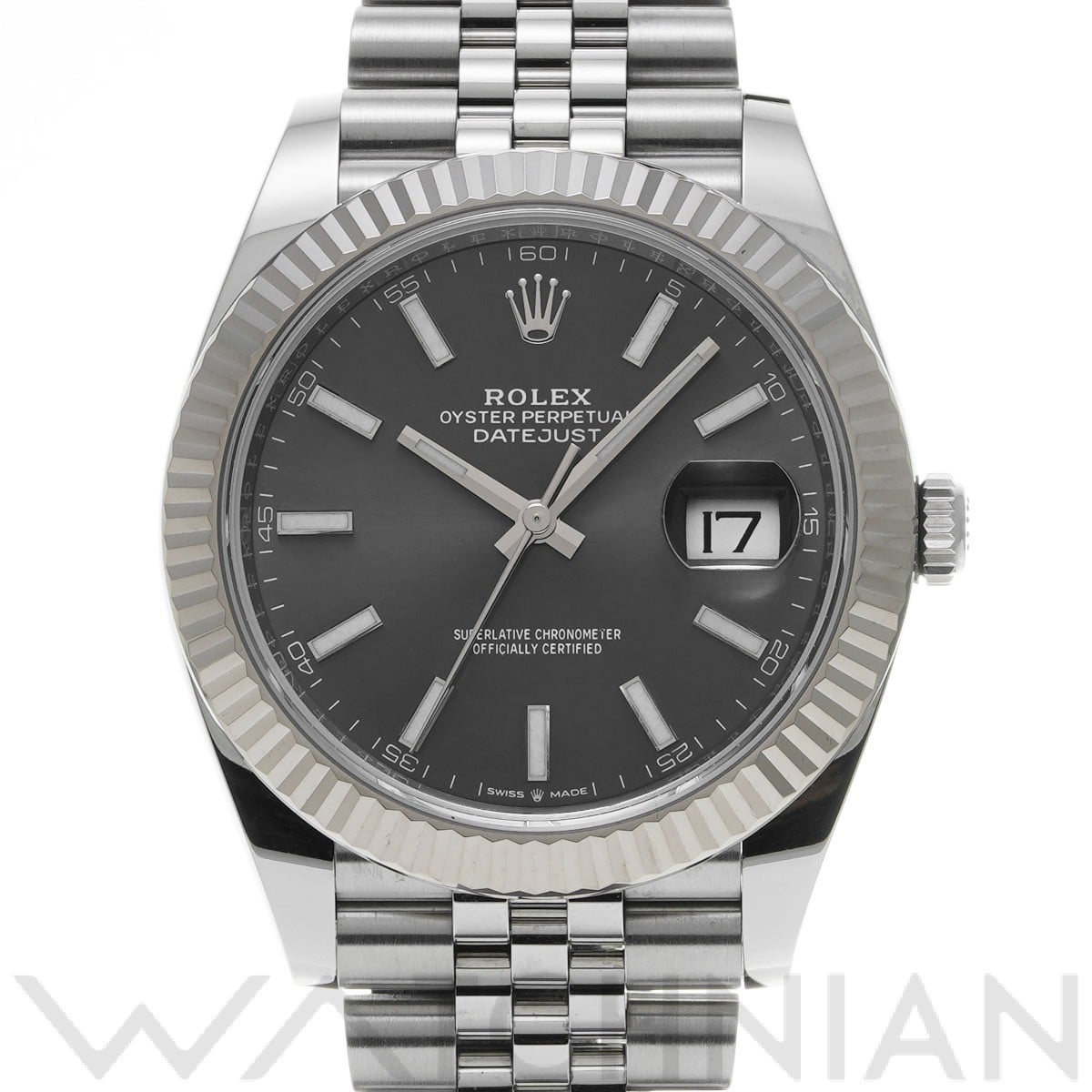 ロレックス デイトジャスト 41 126334 スレートグレー メンズ 時計 【中古】【wristwatch】