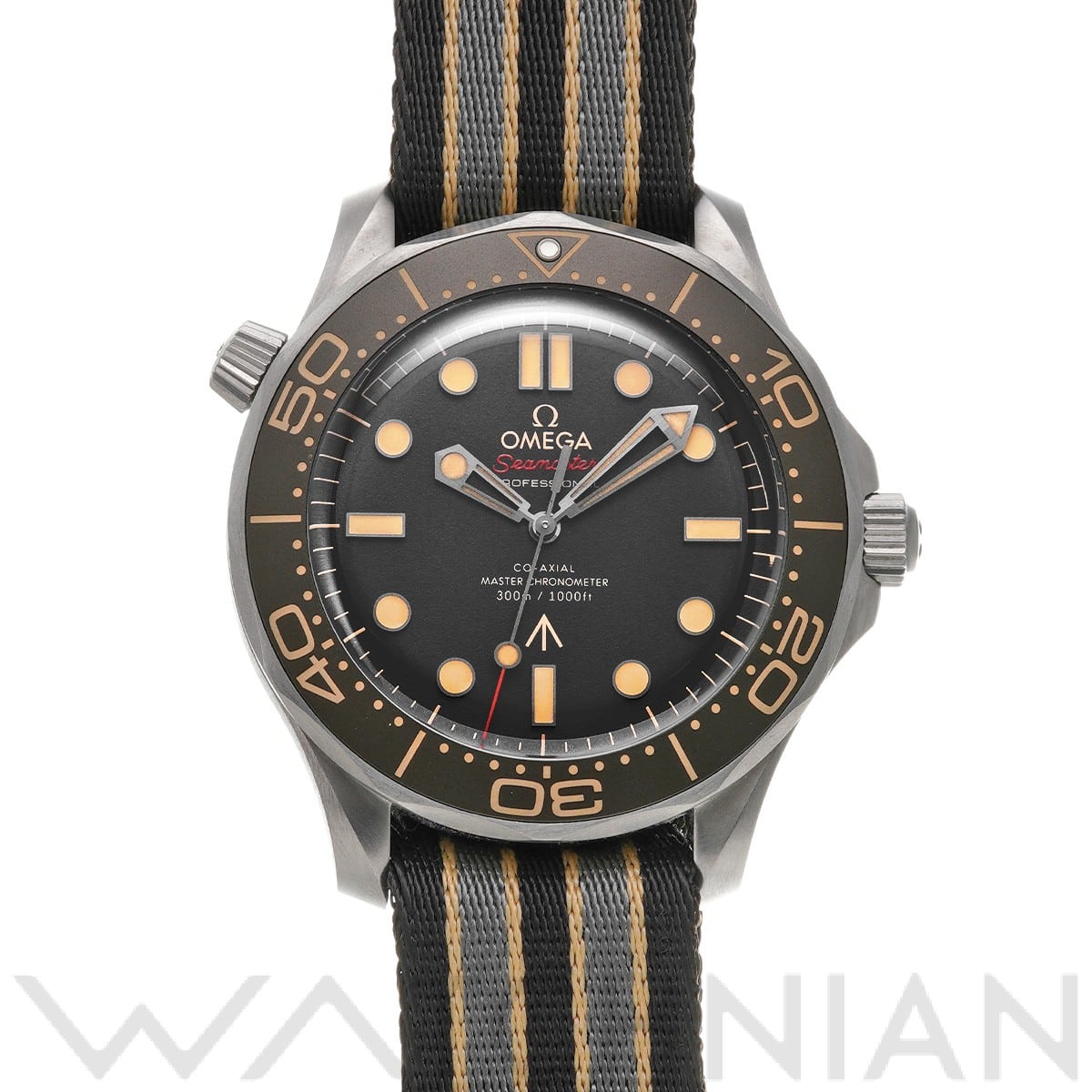 シーマスター ダイバー300 コーアクシャル マスタークロノメーター 007 210.92.42.20.01.001 ブラウン オメガ OMEGA メンズ 【中古】