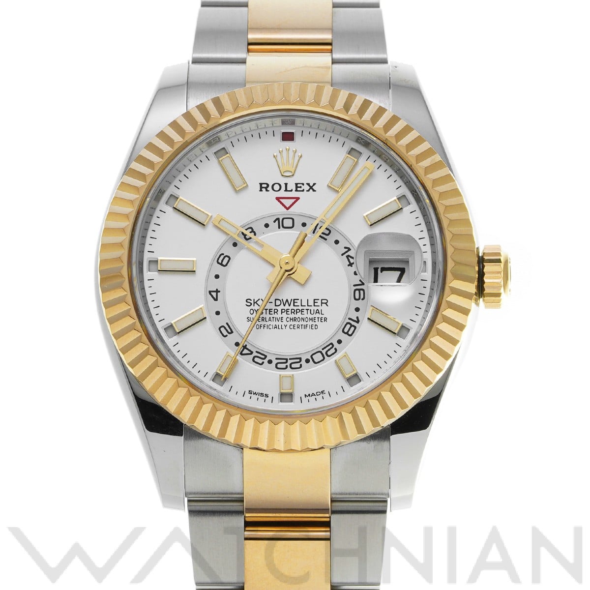 スカイドゥエラー 326933 ランダムシリアル ホワイト ロレックス ROLEX メンズ 【中古】
