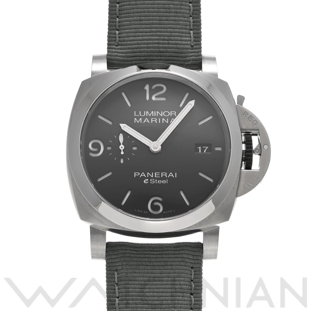 パネライ / PANERAI ルミノールマリーナ eスチール グリジオ ロッチャ PAM01358 グレー・グラデーション メンズ 時計 【中古】【wristwatch】