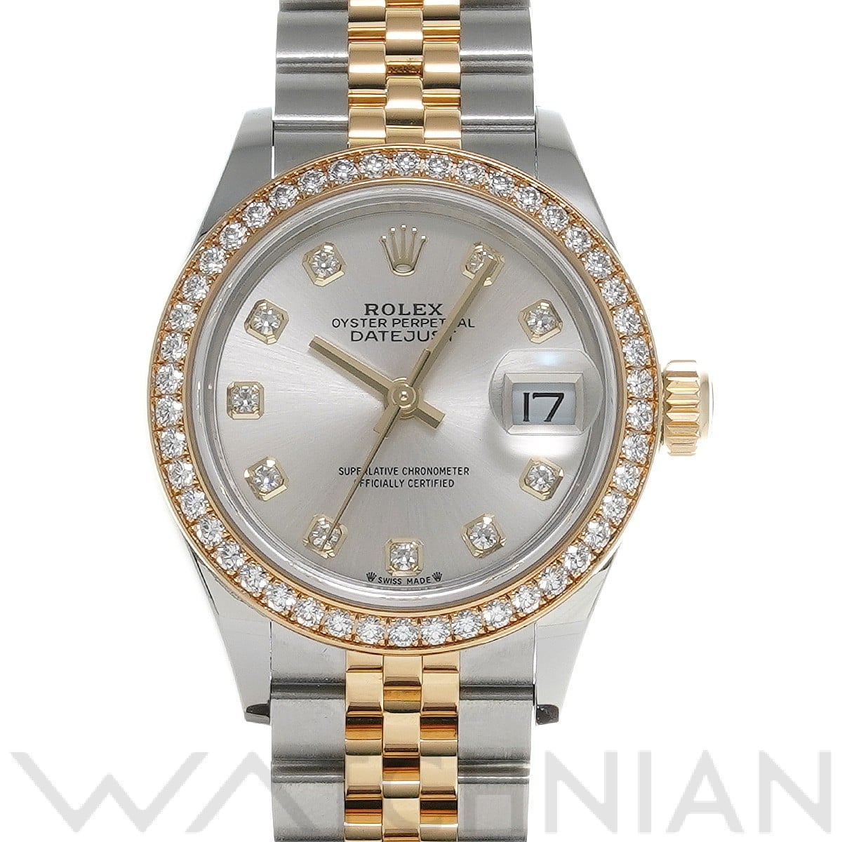 ロレックス レディ デイトジャスト 28 279383RBR シルバー/ダイヤモンド レディース 時計 【中古】【wristwatch】