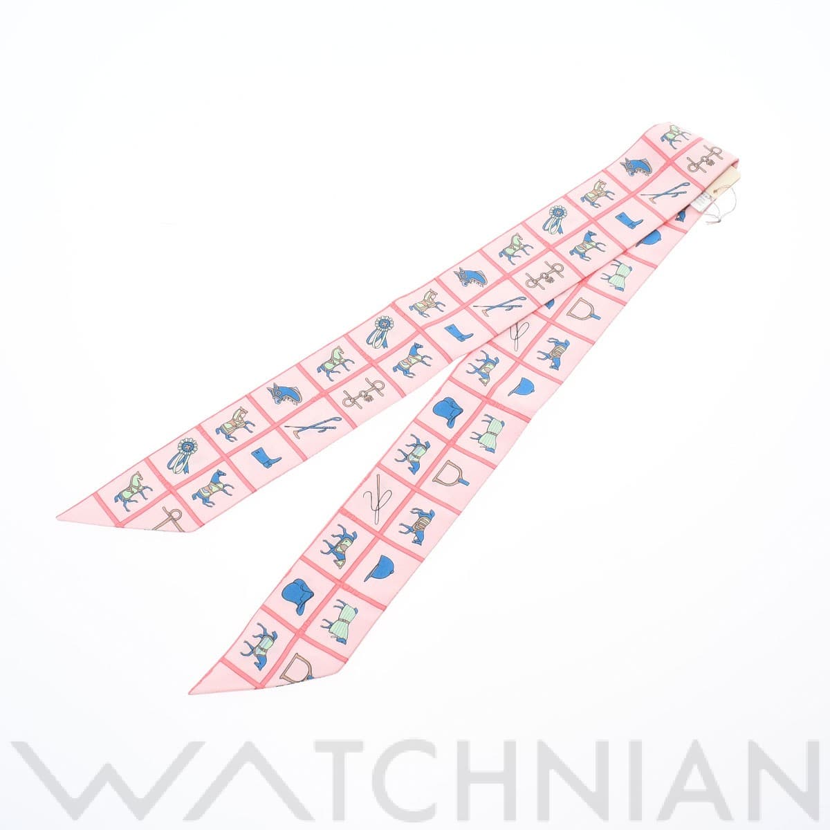 エルメス / HERMES ツイリー Couvertures et Tenues de Jour ピンク シルク100％ レディース 【新品】【other】