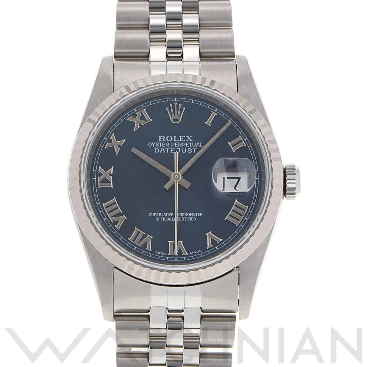 ロレックス デイトジャスト 16234 ブルー メンズ 時計 【中古】【wristwatch】