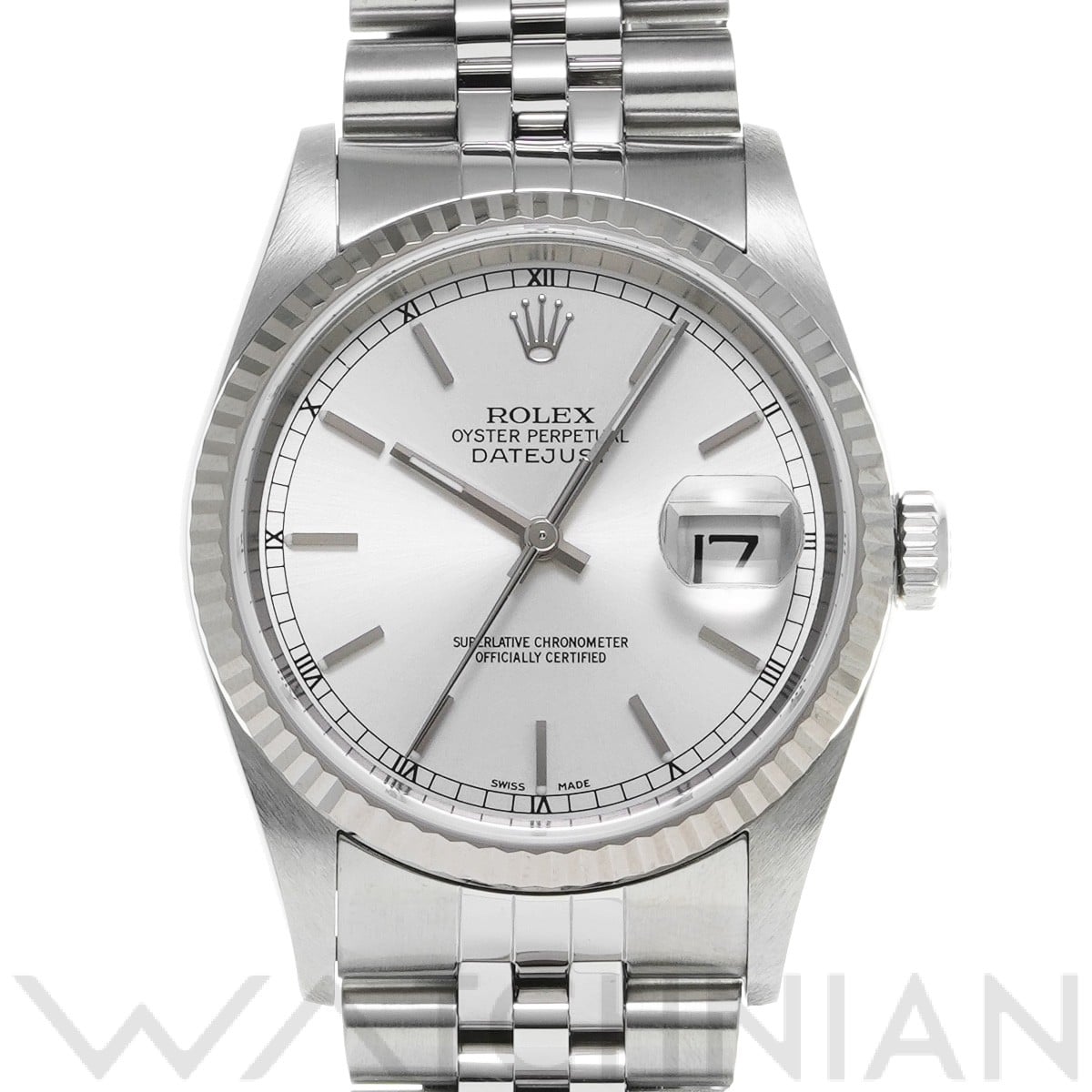 ロレックス デイトジャスト 36 16234 シルバー メンズ 時計 【中古】【wristwatch】