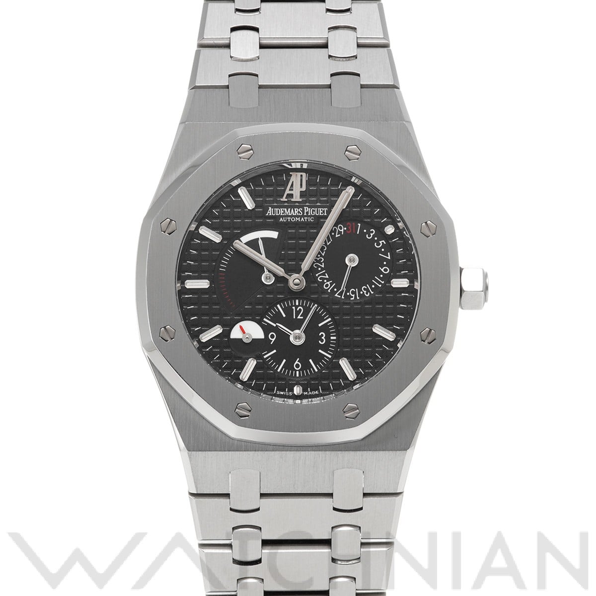 オーデマ ピゲ ロイヤルオーク デュアルタイム 26120ST.OO.1220ST.03 ブラック メンズ 時計 【中古】【wristwatch】