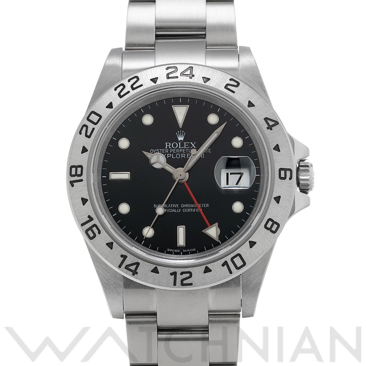 ロレックス エクスプローラーII 16570 ブラック メンズ 時計 【中古】【wristwatch】