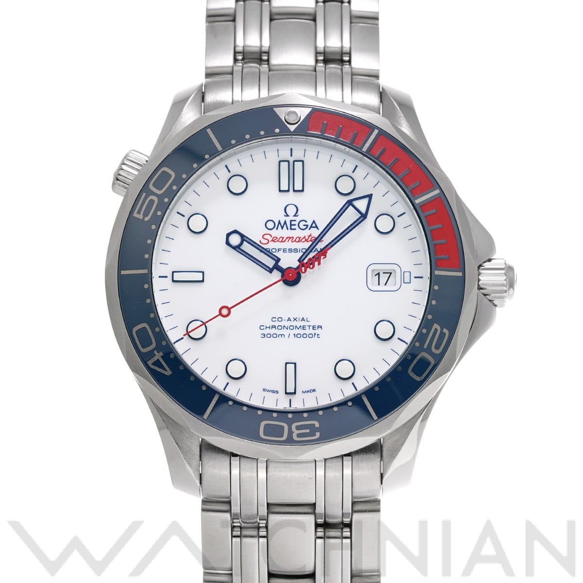 オメガ / OMEGA シーマスター ダイバー300 コーアクシャル 007 コマンダーウォッチ 212.32.41.20.04.001 ホワイト メンズ 時計 【中古】【wristwatch】