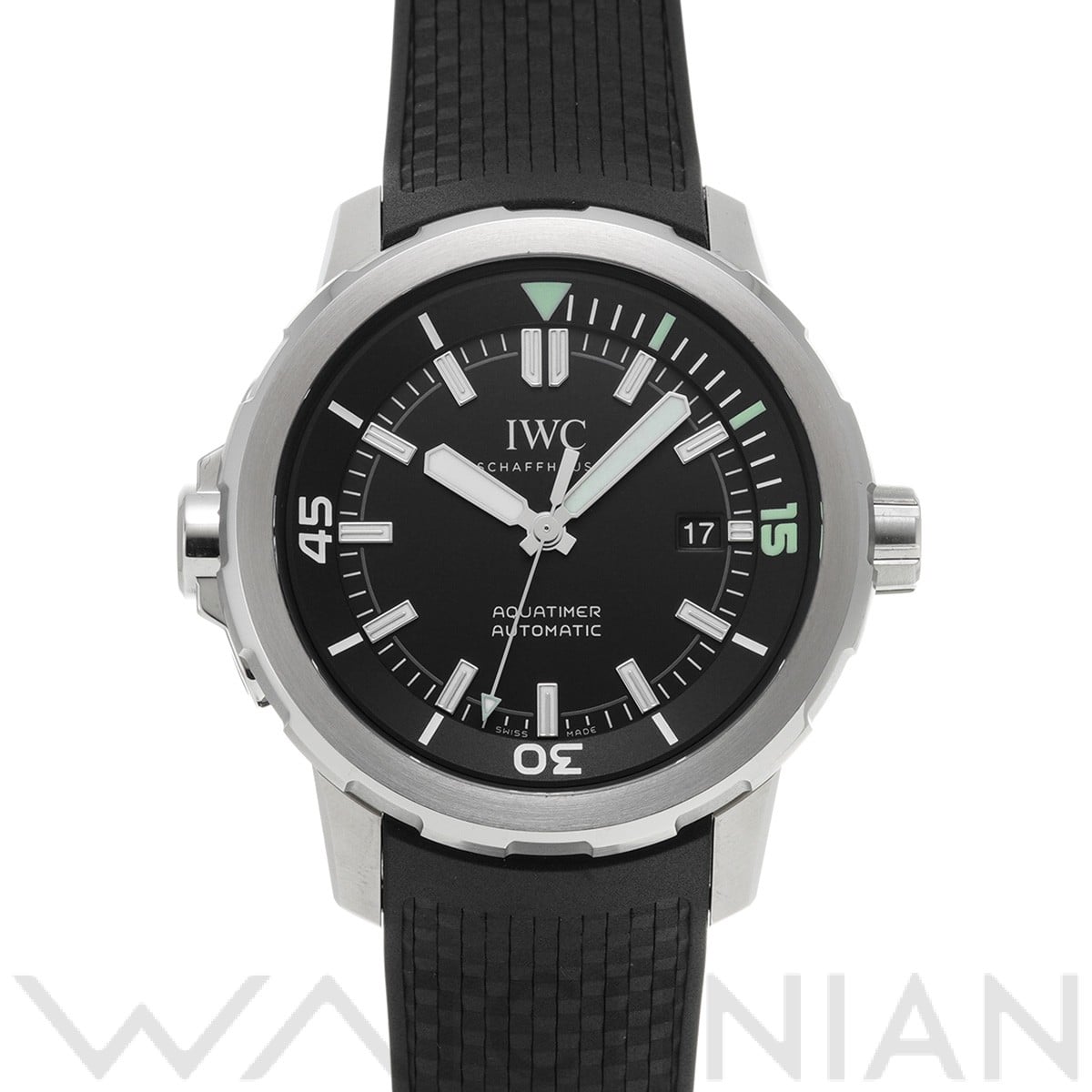 アクアタイマー オートマティック IW329001 ブラック インターナショナルウォッチカンパニー IWC メンズ 【中古】