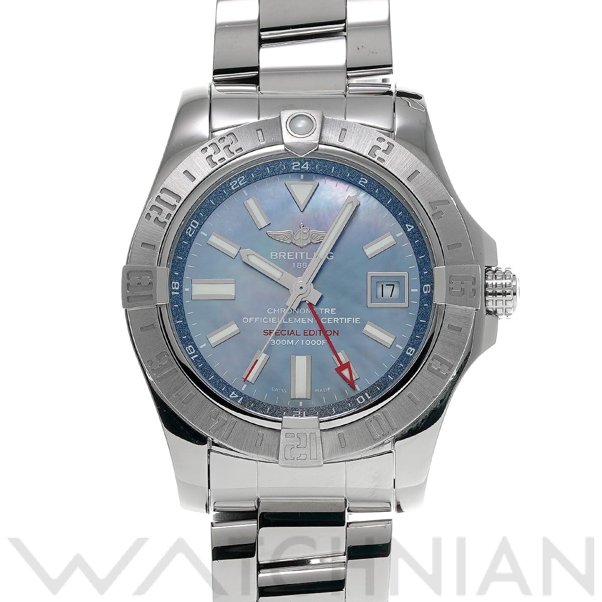 ブライトリング / BREITLING アベンジャーII GMT ブルーマザーオブパール A3239011/C930 ブルーシェル メンズ 時計 【中古】【wristwatch】