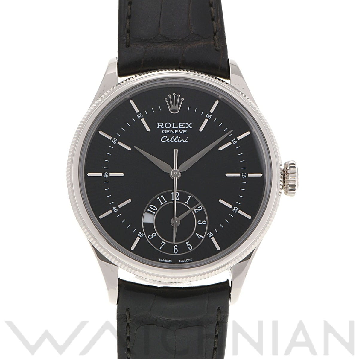 ロレックス チェリーニ デュアルタイム 50529 ブラック メンズ 時計 【中古】【wristwatch】