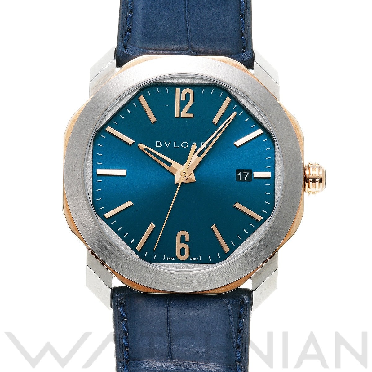 オクト ローマ OCP41SG ブルー ブルガリ BVLGARI メンズ 【中古】