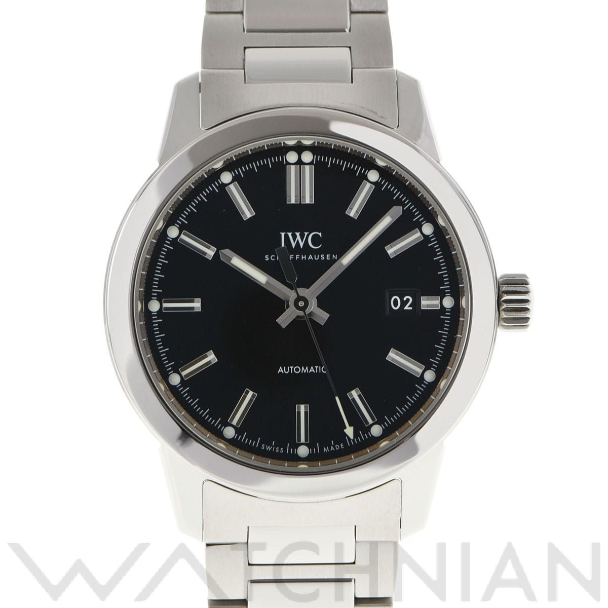IWC インヂュニア オートマティック IW357002 ブラック メンズ 時計 【中古】【wristwatch】