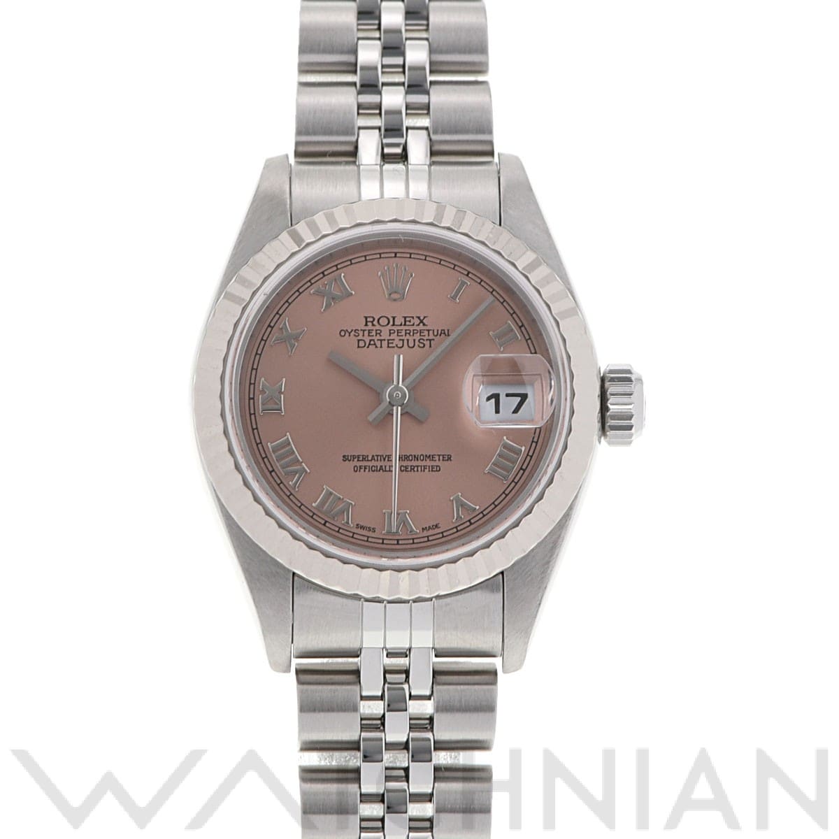 ロレックス デイトジャスト 26 79174 ピンク レディース 時計 【中古】【wristwatch】