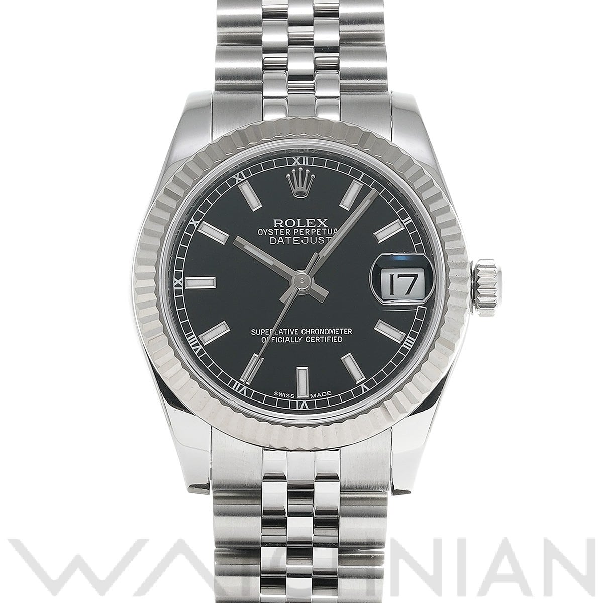 デイトジャスト 31 178274 G番(2011年頃製造) ブラック ロレックス ROLEX ユニセックス 【中古】