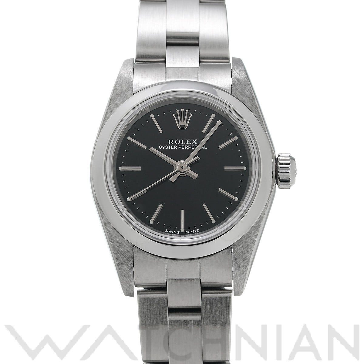 オイスターパーペチュアル レディ 24 76080 A番(1999年頃製造) ブラック ロレックス ROLEX レディース 【中古】