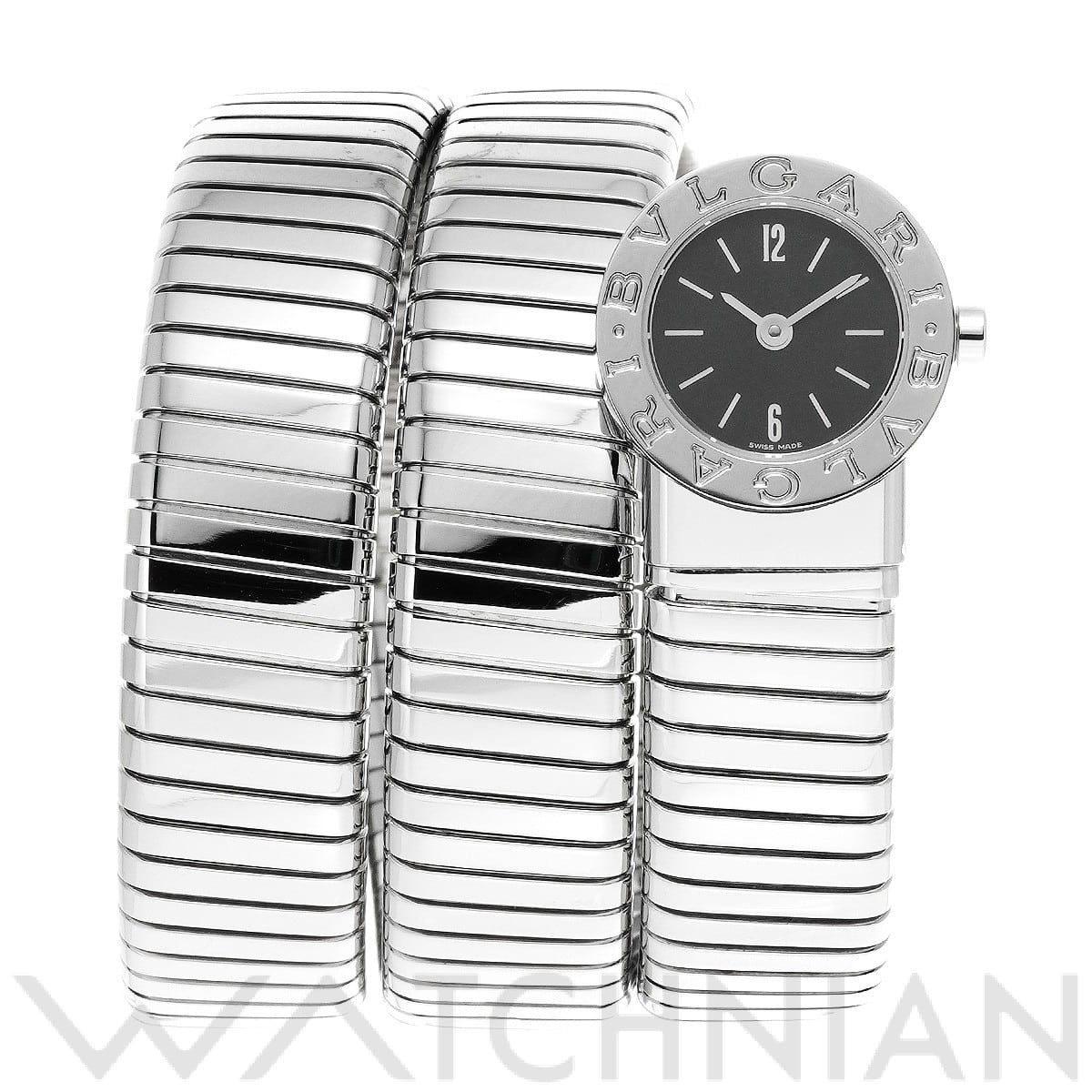 ブルガリ / BVLGARI ブルガリブルガリ トゥボガス ダブルスパイラル BB191TS ブラック レディース 時計 【中古】【wristwatch】