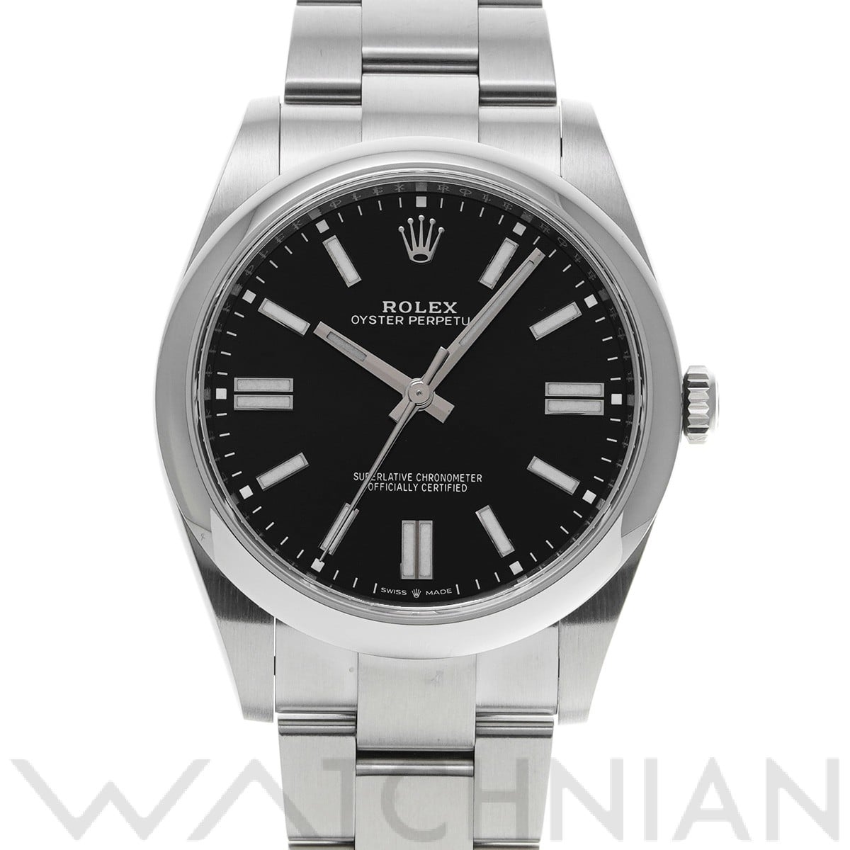 ロレックス オイスターパーペチュアル 41 124300 ブライトブラック メンズ 時計 【中古】【wristwatch】