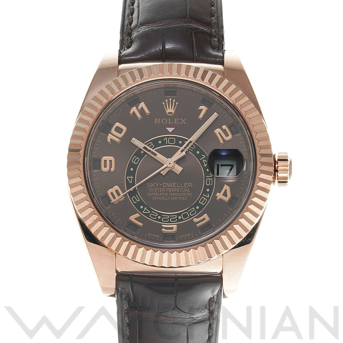 ロレックス / ROLEX スカイドゥエラー 326135 チョコレートブラウン メンズ 時計 【中古】【wristwatch】