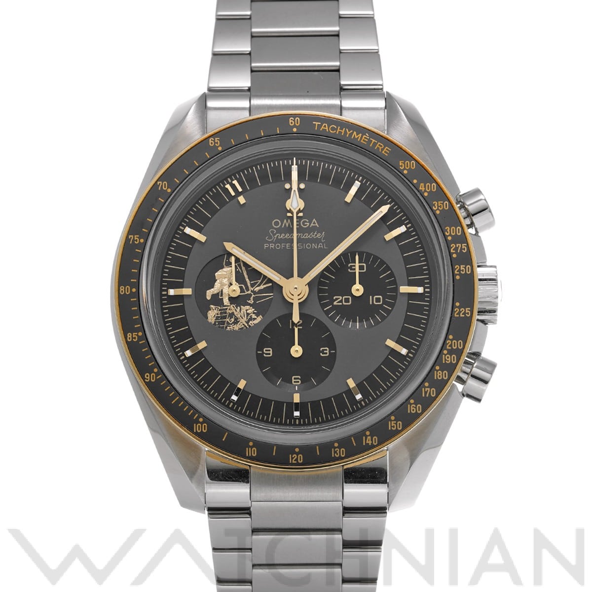 オメガ / OMEGA スピードマスター ムーンウォッチ アポロ11号 50th コーアクシャル マスタークロノメーター 310.20.42.50.01.001 グレー/ブラック メンズ 時計 【中古】【wristwatch】
