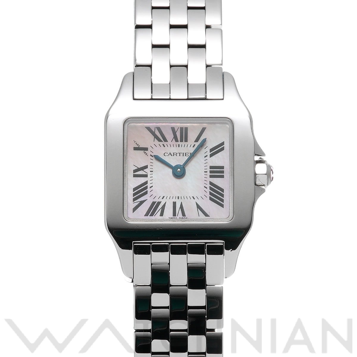 カルティエ / CARTIER サントス ドゥモワゼル ミニ W2507525 ピンクシェル レディース 時計 【中古】【wristwatch】