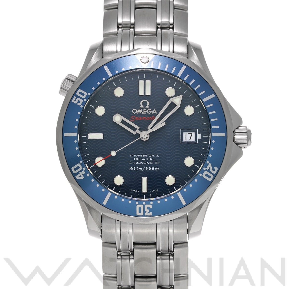 オメガ / OMEGA シーマスター ダイバー300 コーアクシャル 2220.80 ブルー メンズ 時計 【中古】【wristwatch】