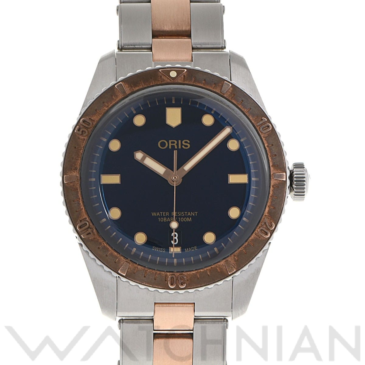 オリス / ORIS ダイバーズ 65 01 733 7707 4355-07 8 20 17 ブルー メンズ 時計 【中古】【wristwatch】