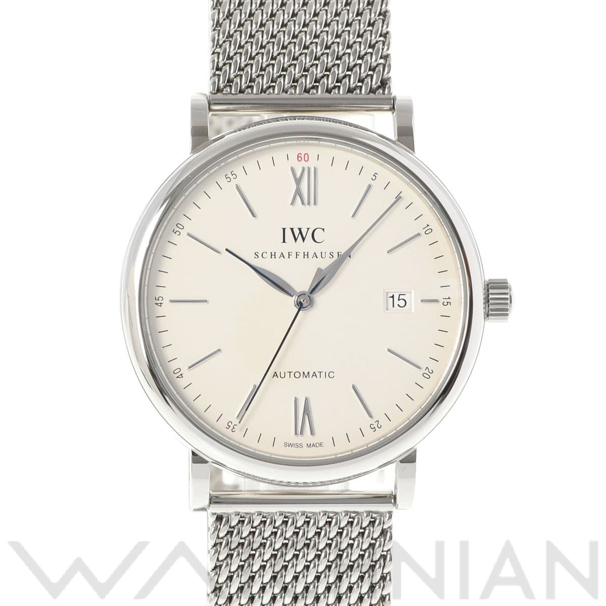 IWC ポートフィノ IW356505 シルバー メンズ 時計 【中古】【wristwatch】