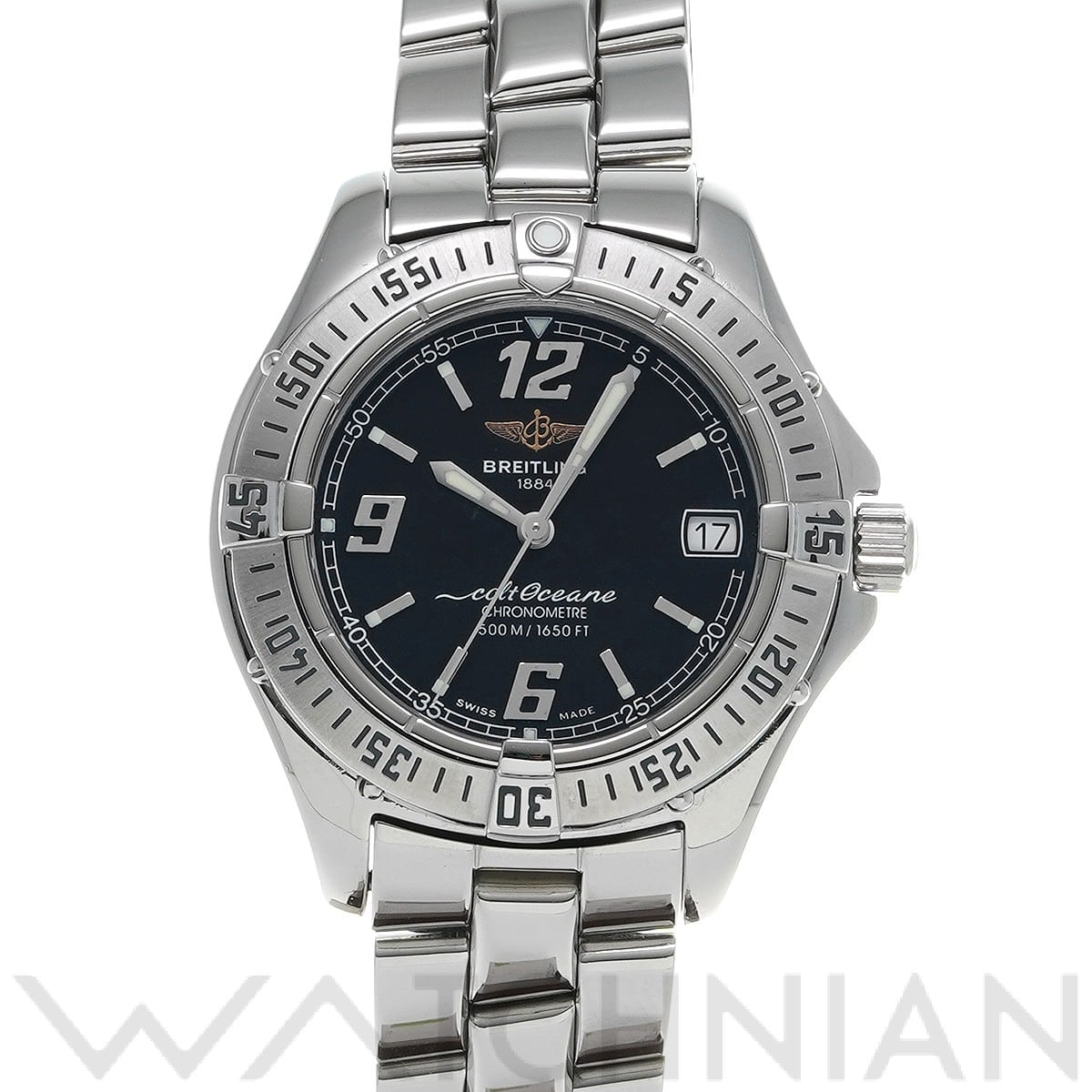 ブライトリング / BREITLING コルト オーシャン A57350 ブラック レディース 時計 【中古】【wristwatch】
