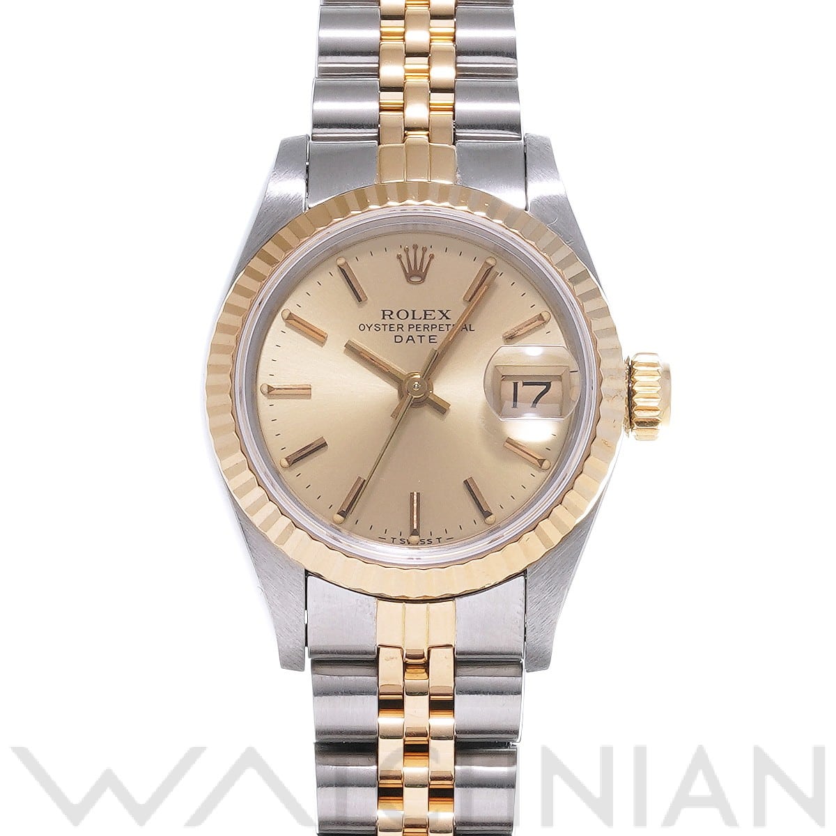 ロレックス デイトジャスト 26 69173 シャンパン レディース 時計 【中古】【wristwatch】