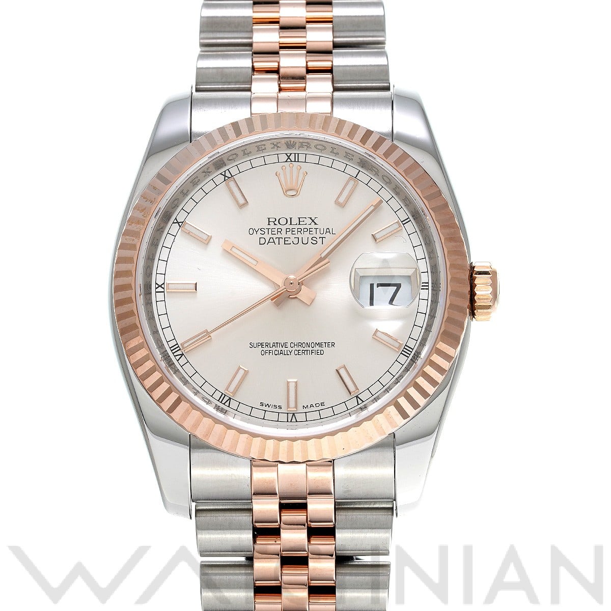 ロレックス デイトジャスト 36 116231 シルバー メンズ 時計 【中古】【wristwatch】