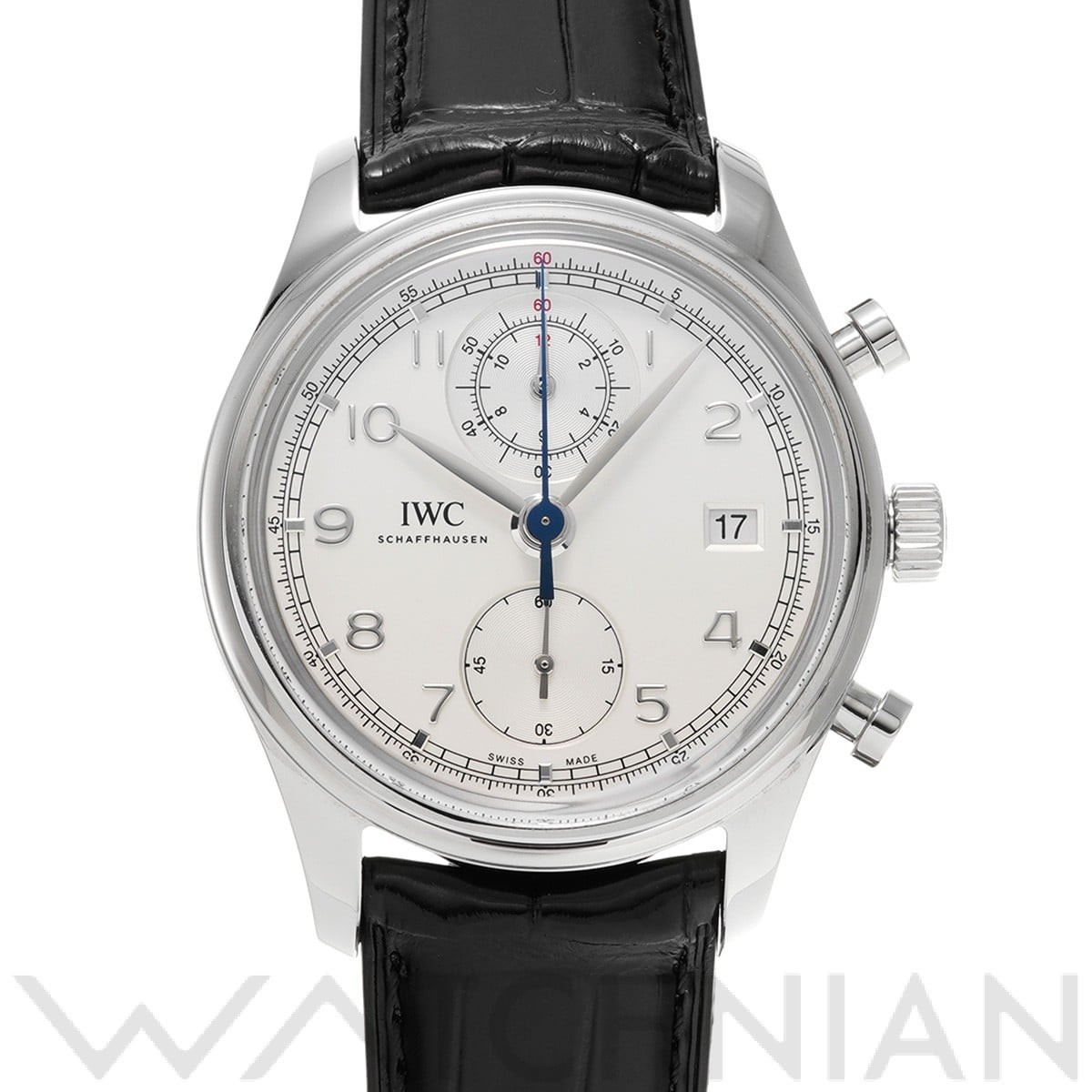 ポルトギーゼ クロノグラフ クラシック IW390403 シルバー インターナショナルウォッチカンパニー IWC メンズ 【中古】