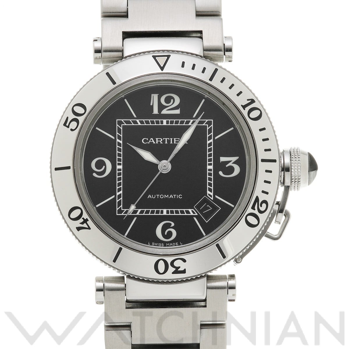 カルティエ / CARTIER パシャ シータイマー W31077M7 ブラック ユニセックス 時計 【中古】【wristwatch】