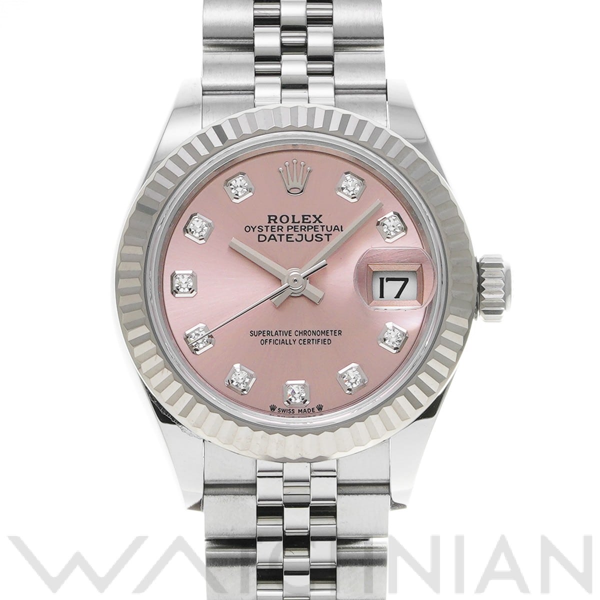 ロレックス レディ デイトジャスト 28 279174G ピンク/ダイヤモンド レディース 時計 【中古】【wristwatch】