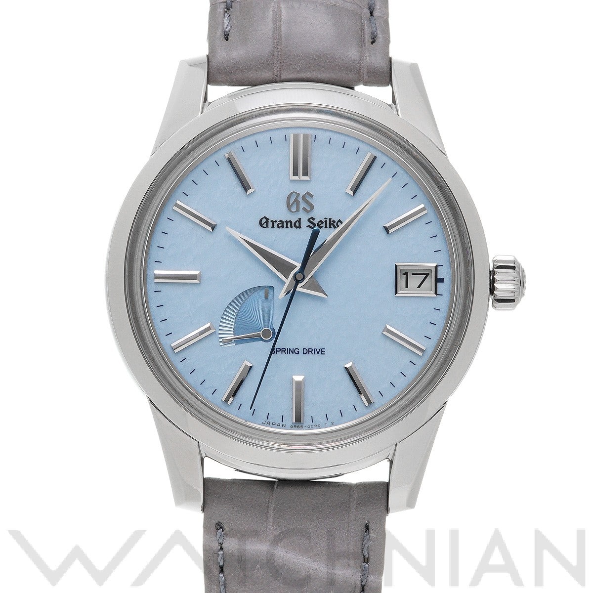 エレガンスコレクション スプリングドライブ SBGA407 雪白ブルー グランドセイコー Grand Seiko メンズ 【中古】