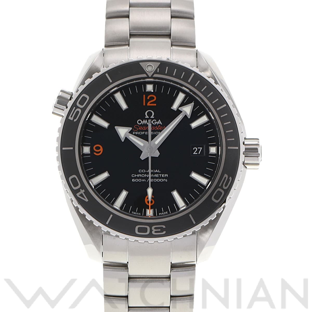 オメガ / OMEGA シーマスター プラネットオーシャン 600 コーアクシャル 232.30.46.21.01.003 ブラック メンズ 時計 【中古】【wristwatch】