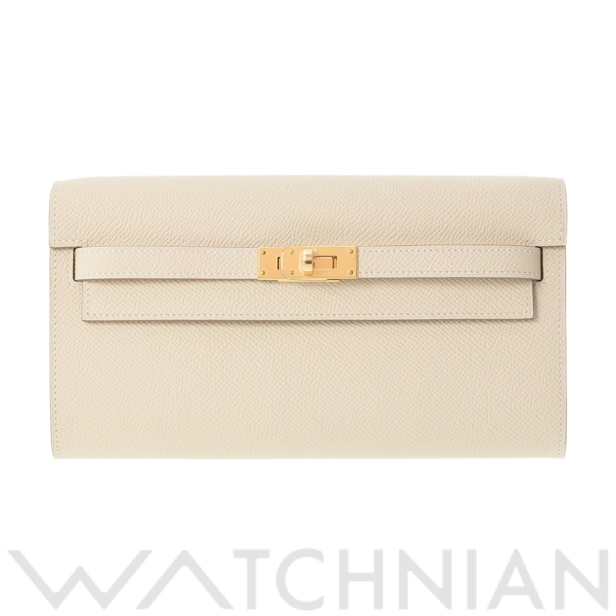 エルメス ケリーウォレット ロング トゥーゴー ショルダーウォレット クレ/ゴールド金具 ヴォーエプソン レディース 財布 【新品】【purse】