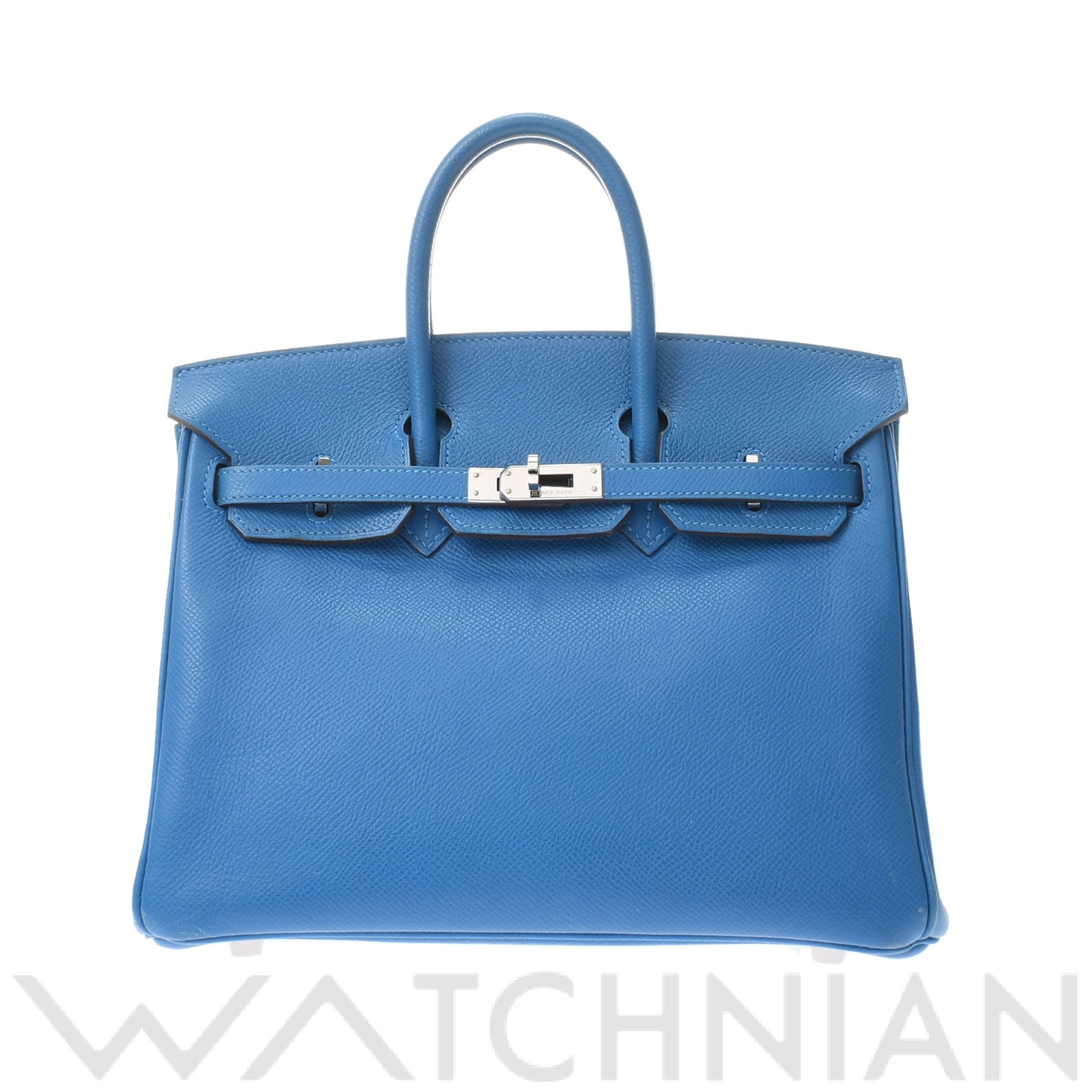 バーキン25 ミコノス/パラジウム金具 ヴォーエプソン HERMES エルメス レディース 【中古】