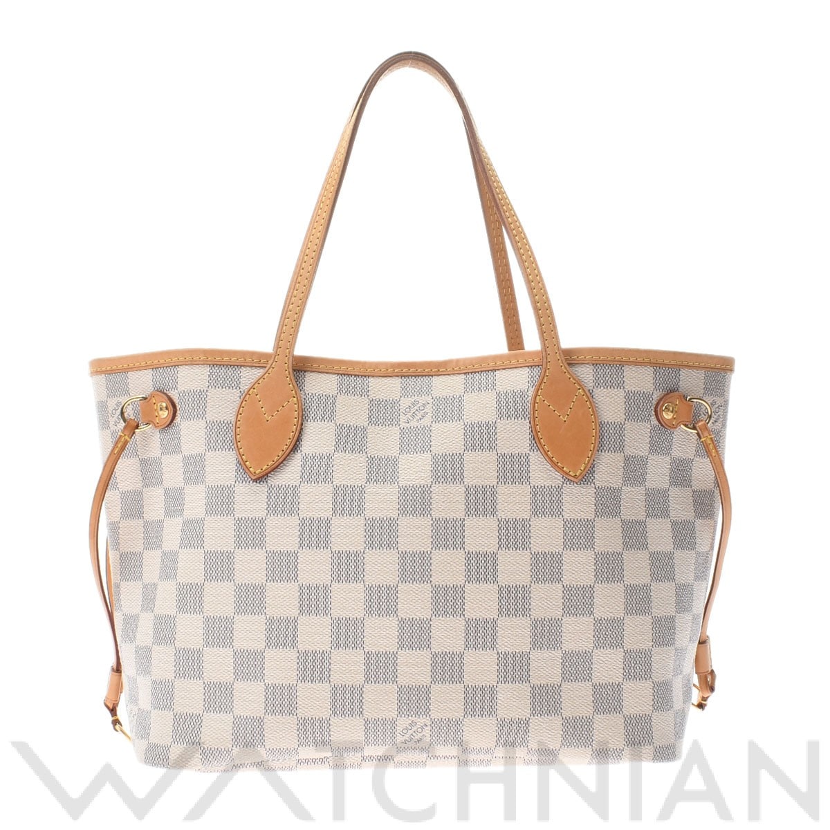 ダミエアズール ネヴァーフルPM ホワイト N51110 ダミエアズールキャンバス LOUIS VUITTON ルイ ヴィトン レディース 【中古】