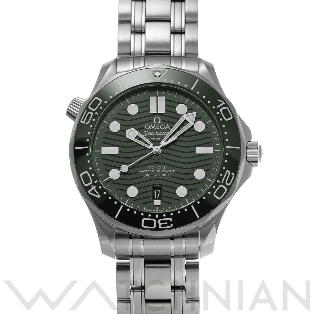 オメガ / OMEGA シーマスター ダイバー300 コーアクシャル マスタークロノメーター 210.30.42.20.10.001 グリーン メンズ 時計 【中古】【wristwatch】