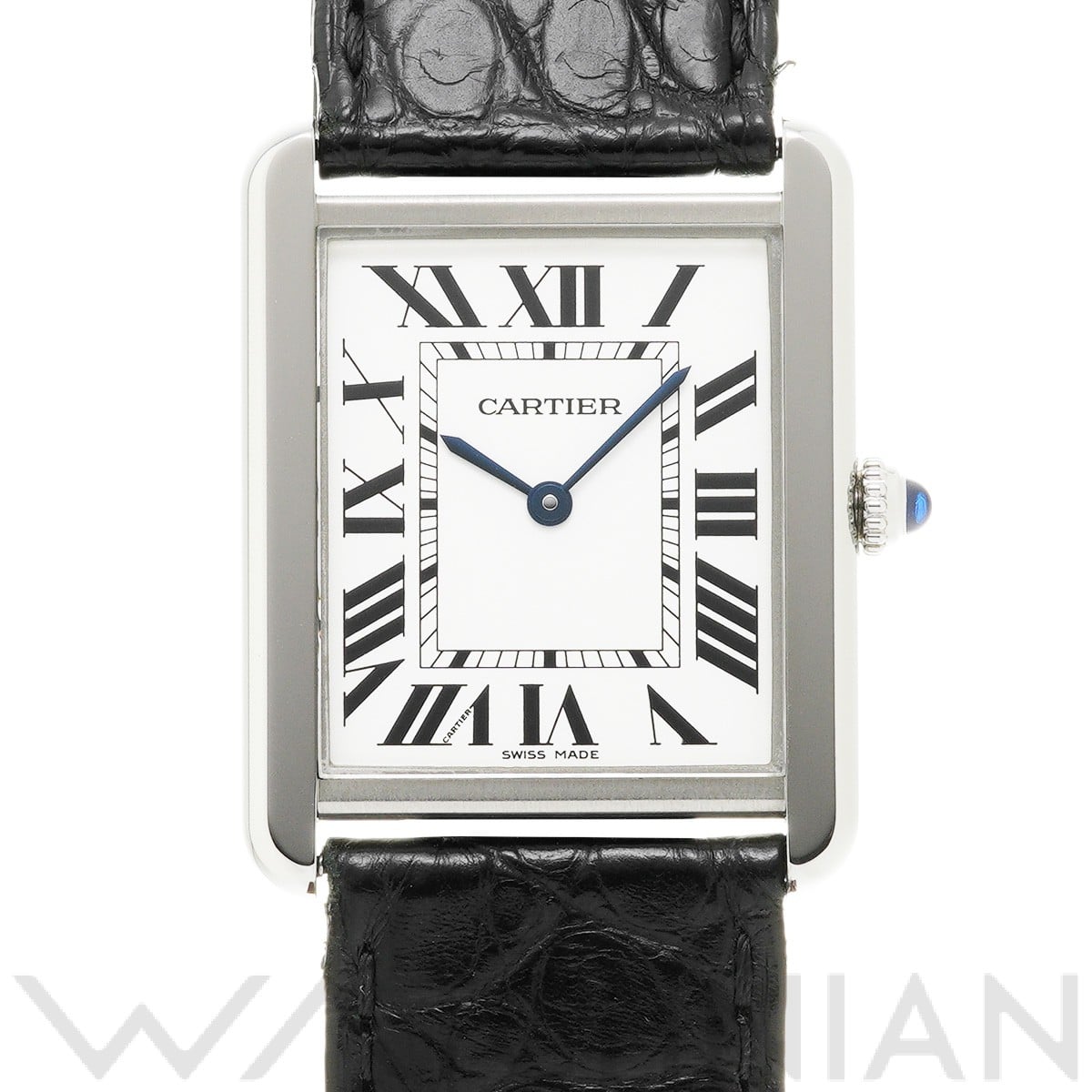 タンク ソロ LM W5200003 シルバー カルティエ CARTIER メンズ 【中古】