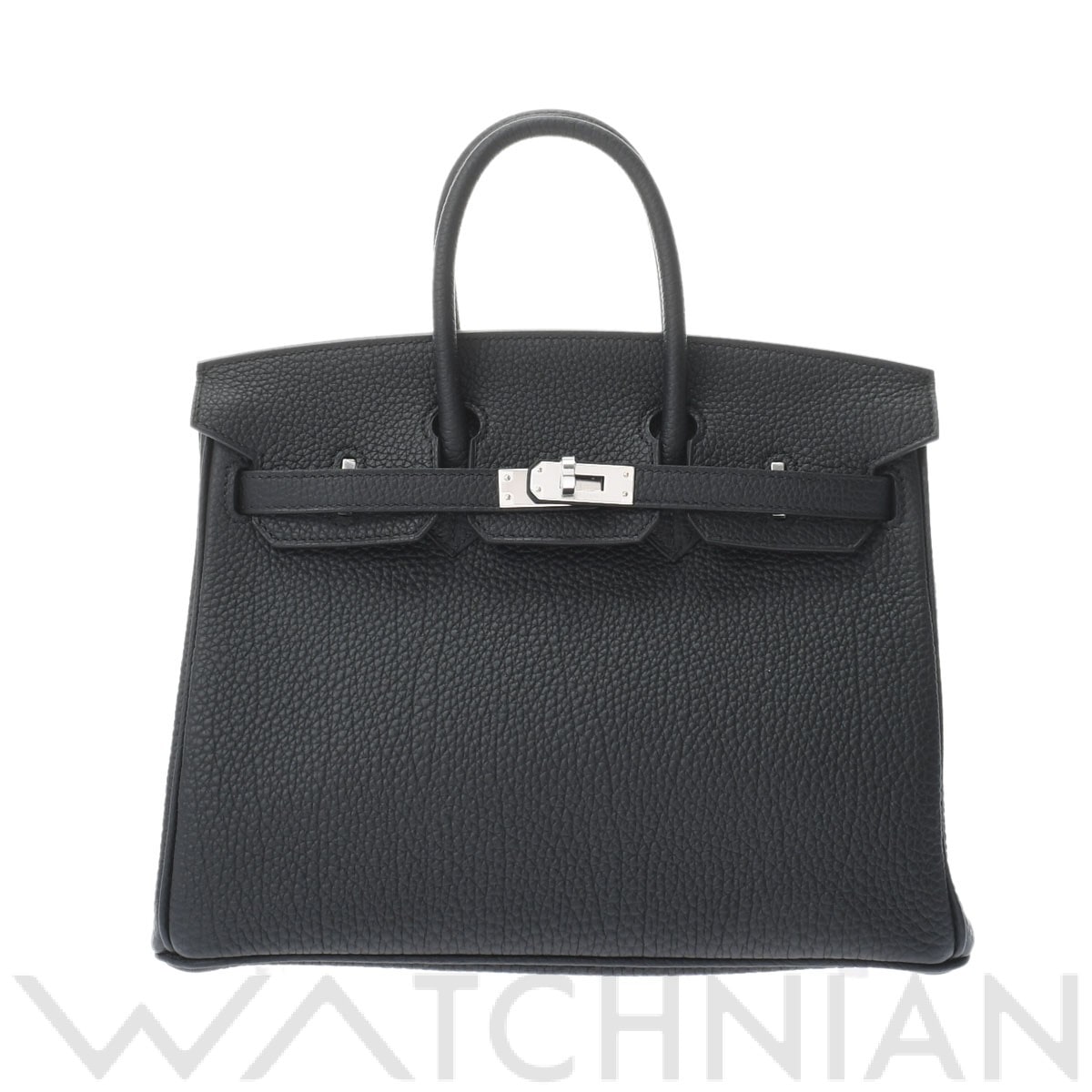 バーキン 25 ブラック/パラジウム金具 トゴ HERMES エルメス レディース 【新品】