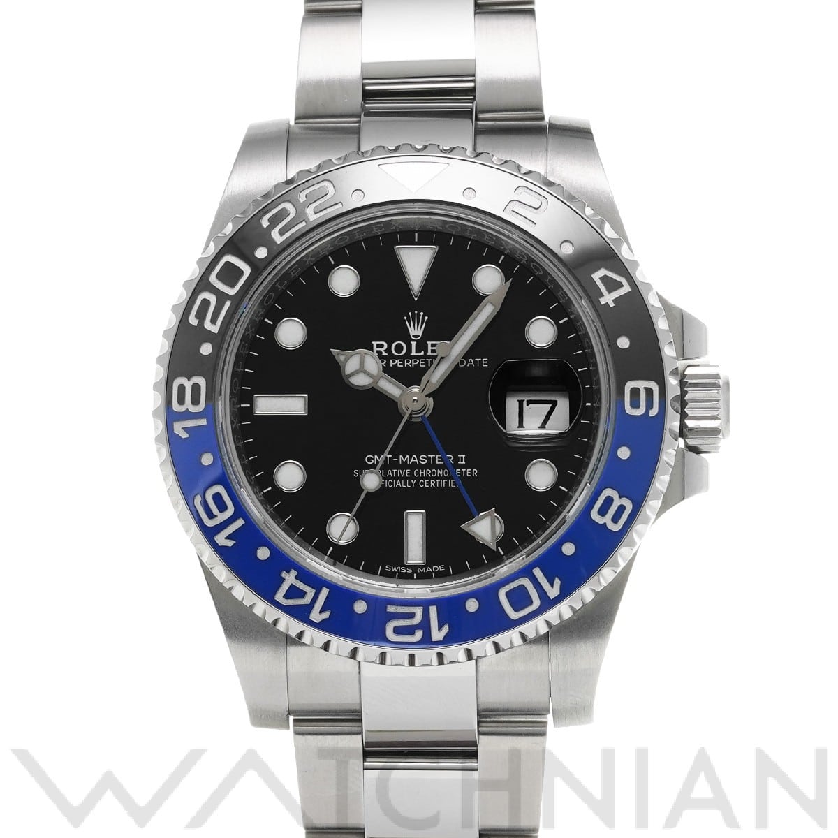 ロレックス GMTマスターII 116710BLNR ブラック メンズ 時計 【中古】【wristwatch】