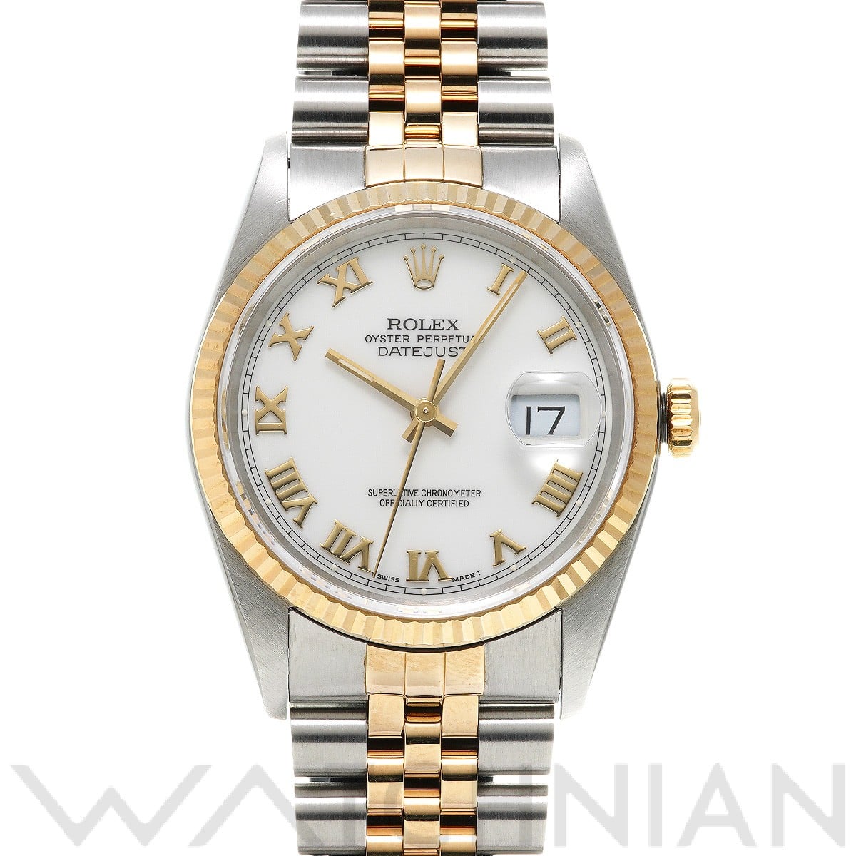 ロレックス デイトジャスト 16233 ホワイト メンズ 時計 【中古】【wristwatch】