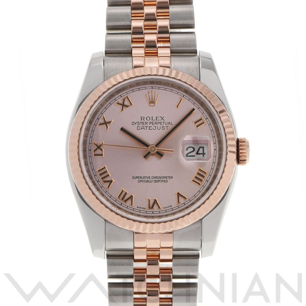 ロレックス デイトジャスト 36 116231 ピンク メンズ 時計 【中古】【wristwatch】