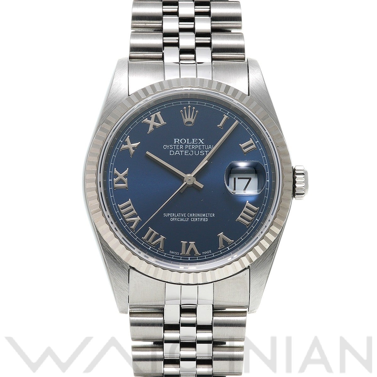 ロレックス デイトジャスト 16234 ブルー メンズ 時計 【中古】【wristwatch】