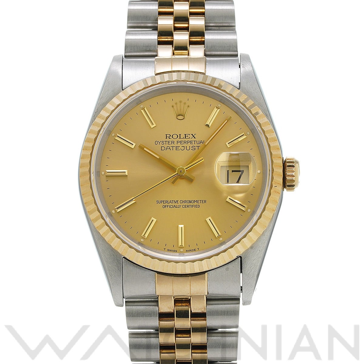 ロレックス デイトジャスト 36 16233 シャンパン メンズ 時計 【中古】【wristwatch】